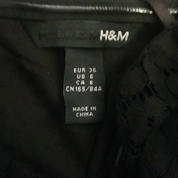 H&M Black Lace Dress with Straps (are removable) - Picture 2 of 4